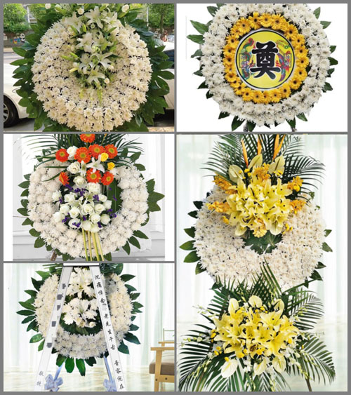 广东河源市和平县热水镇南湖村花圈速递